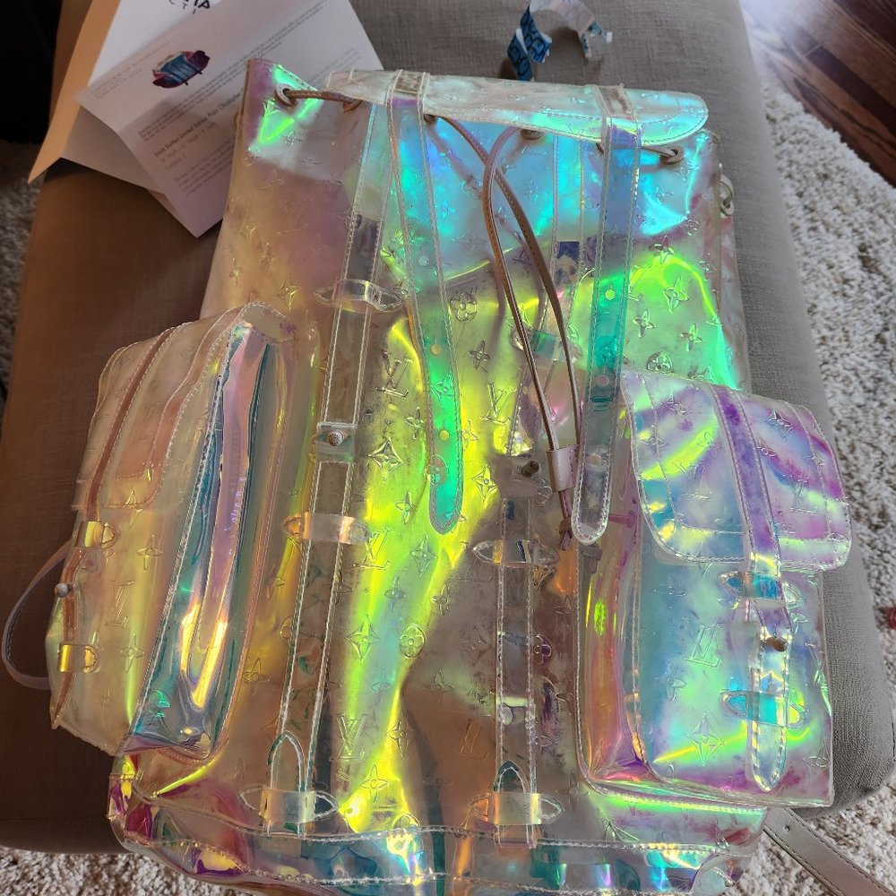 Louis vuitton limited edition prism Christopher gm backpack